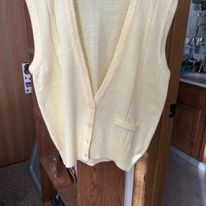Women’s vintage sweater vest. Cream colored. Rarely worn.